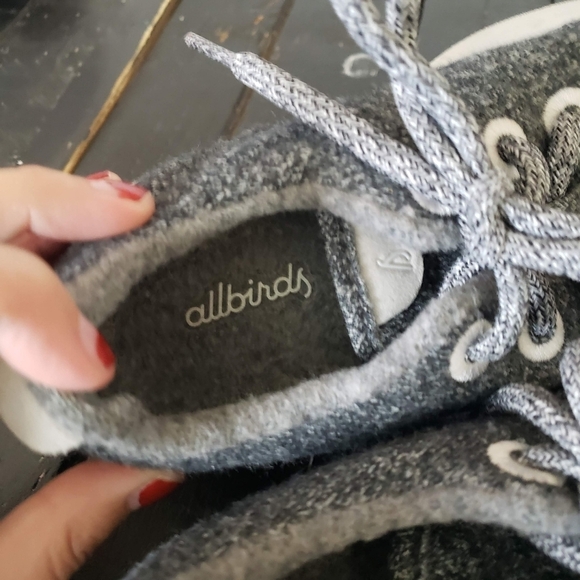 Allbirds Women's 7 Merino Wool Navy Blue Grey Shoes Sneakers Lightweight Running - Picture 7 of 10